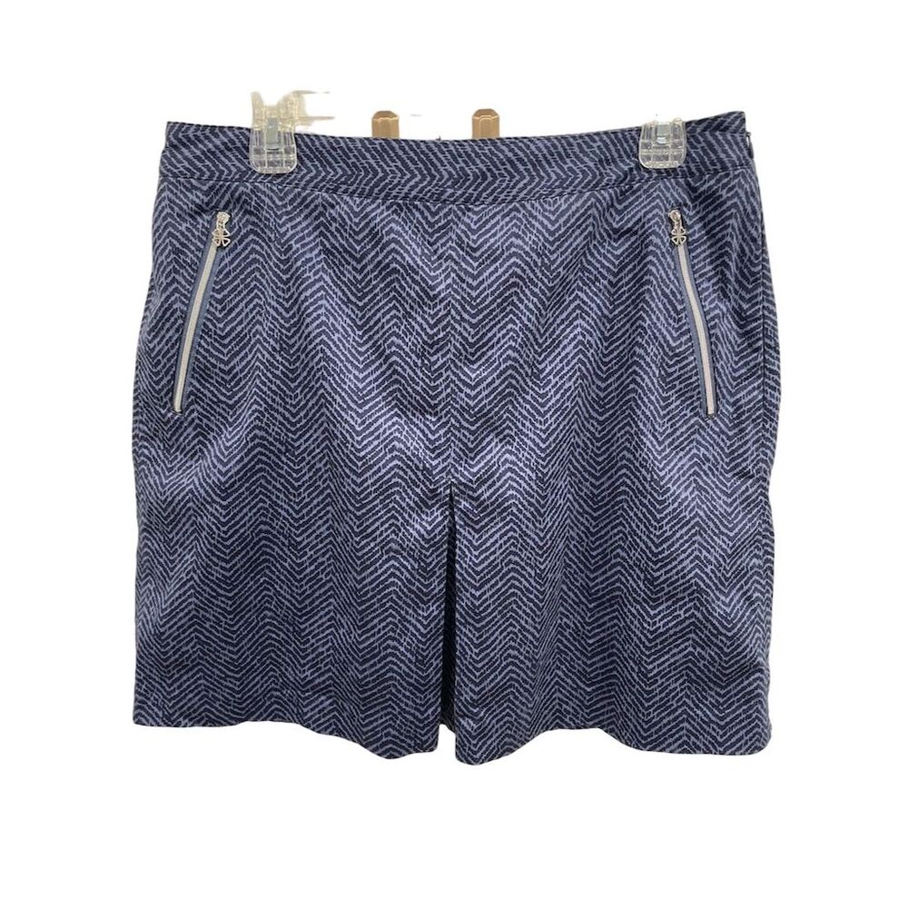 Bobby Jones‎ Women's Blue Chevron skirt Skort Size 8 Casual